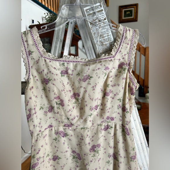 70s Sylvia Ann Prairie Dress Floral Boho Maxi Dress - Picture 6 of 15